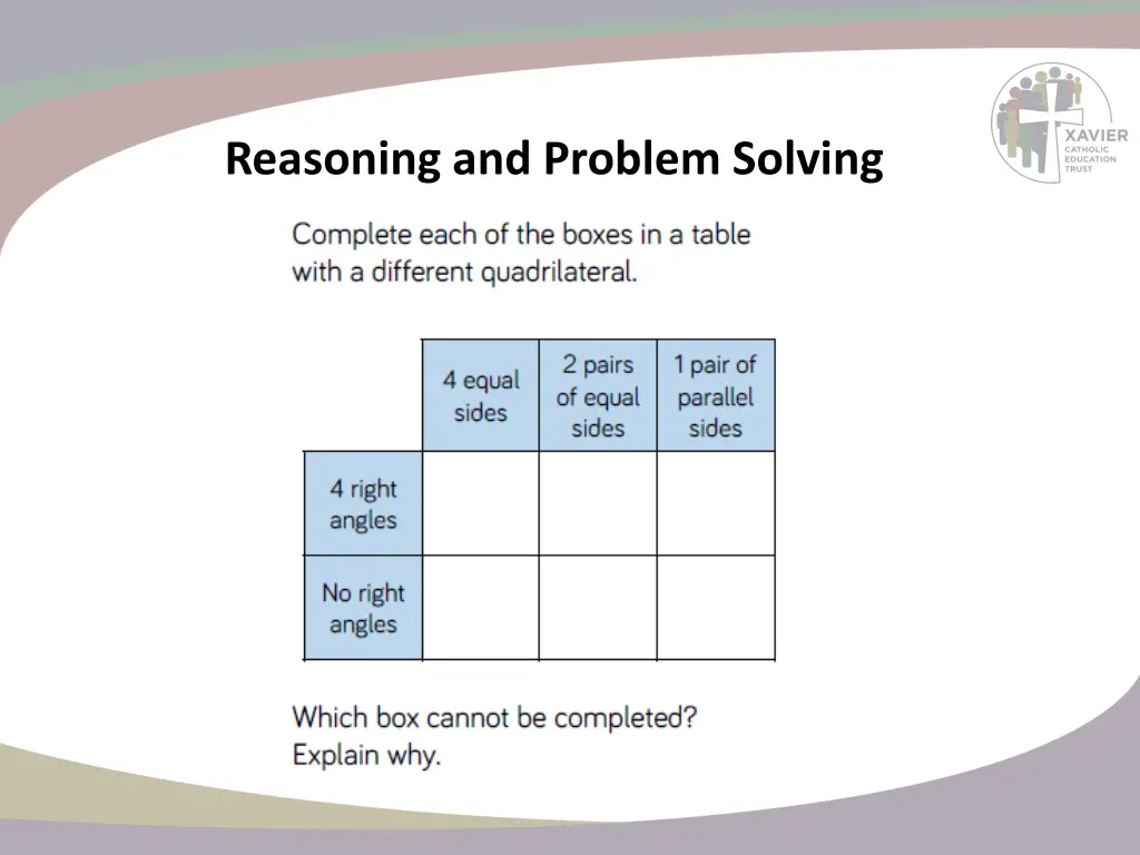 reasoning and problem solving 8