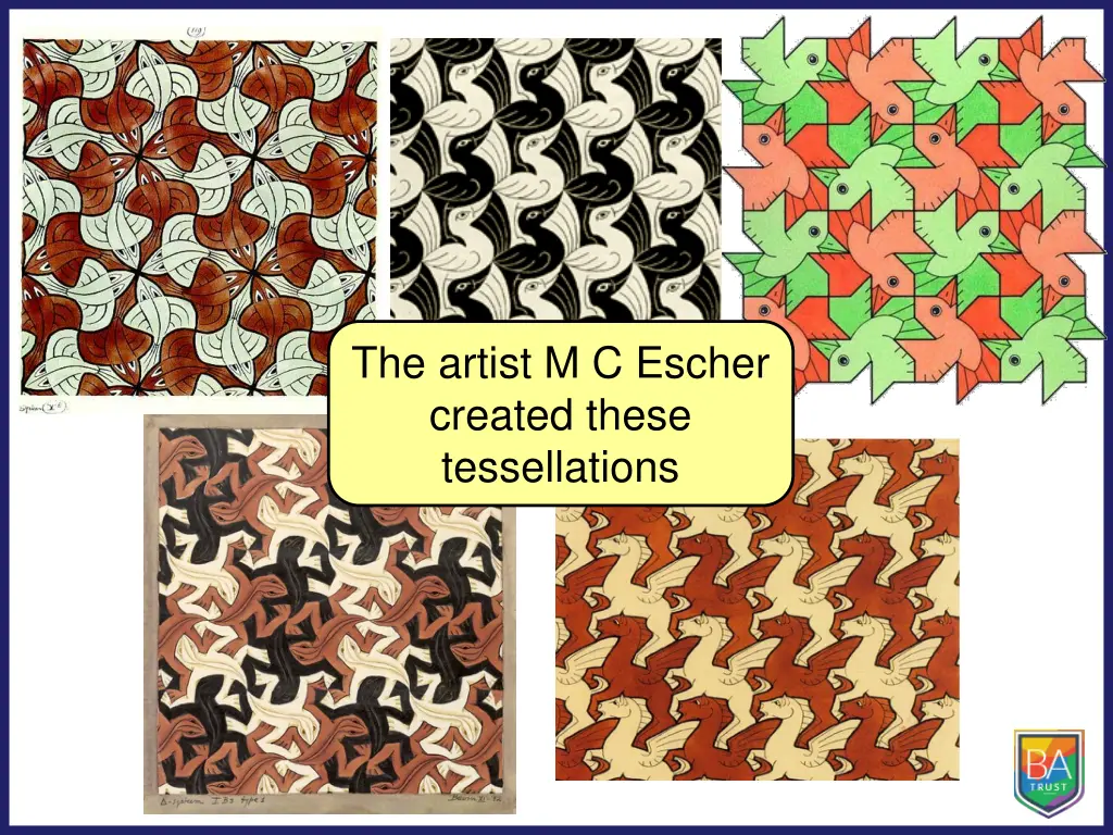 the artist m c escher created these tessellations