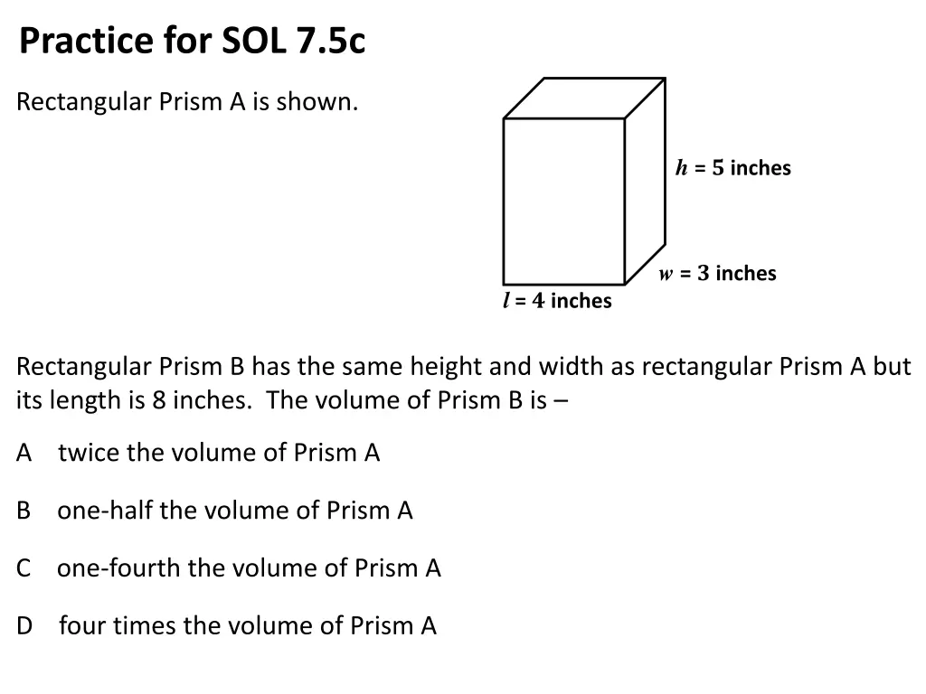 practice for sol 7 5c 1