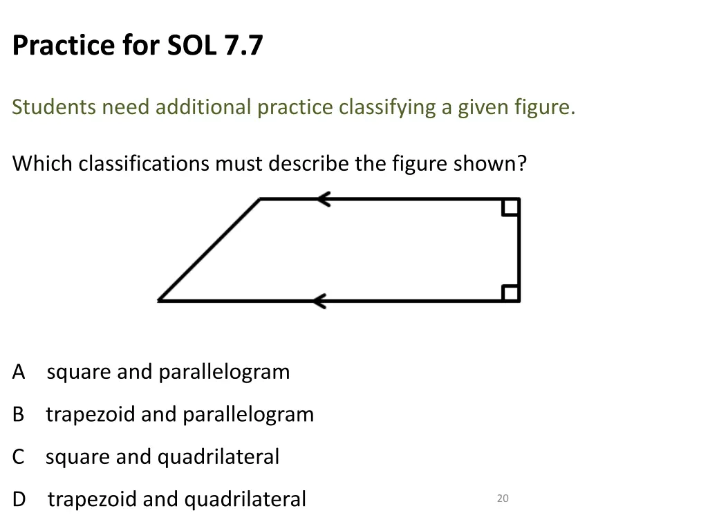 practice for sol 7 7