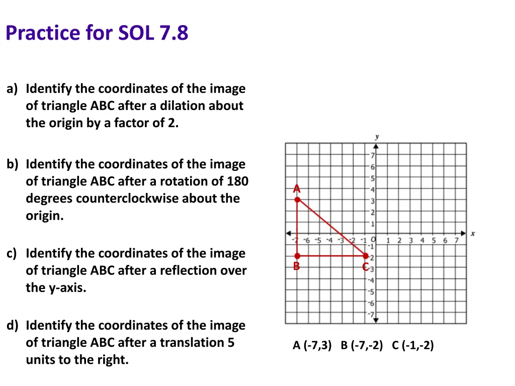 practice for sol 7 8 1