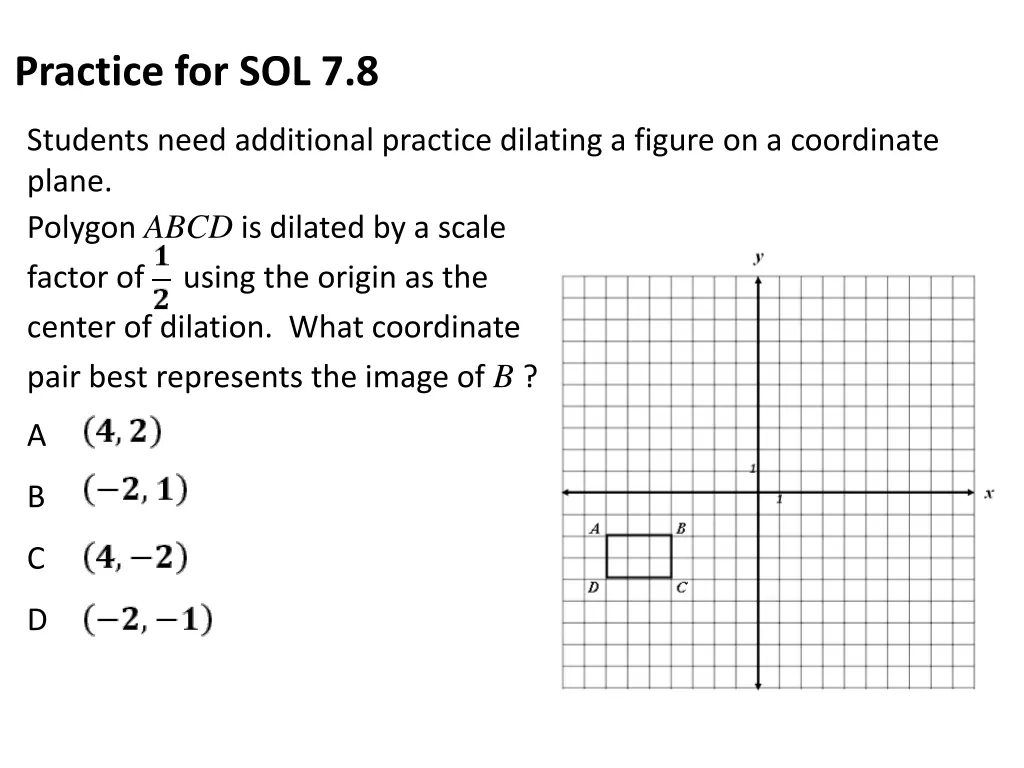 practice for sol 7 8