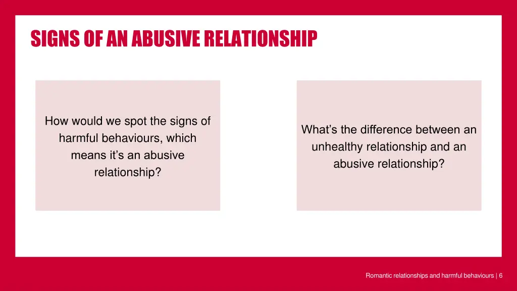 signs of an abusive relationship