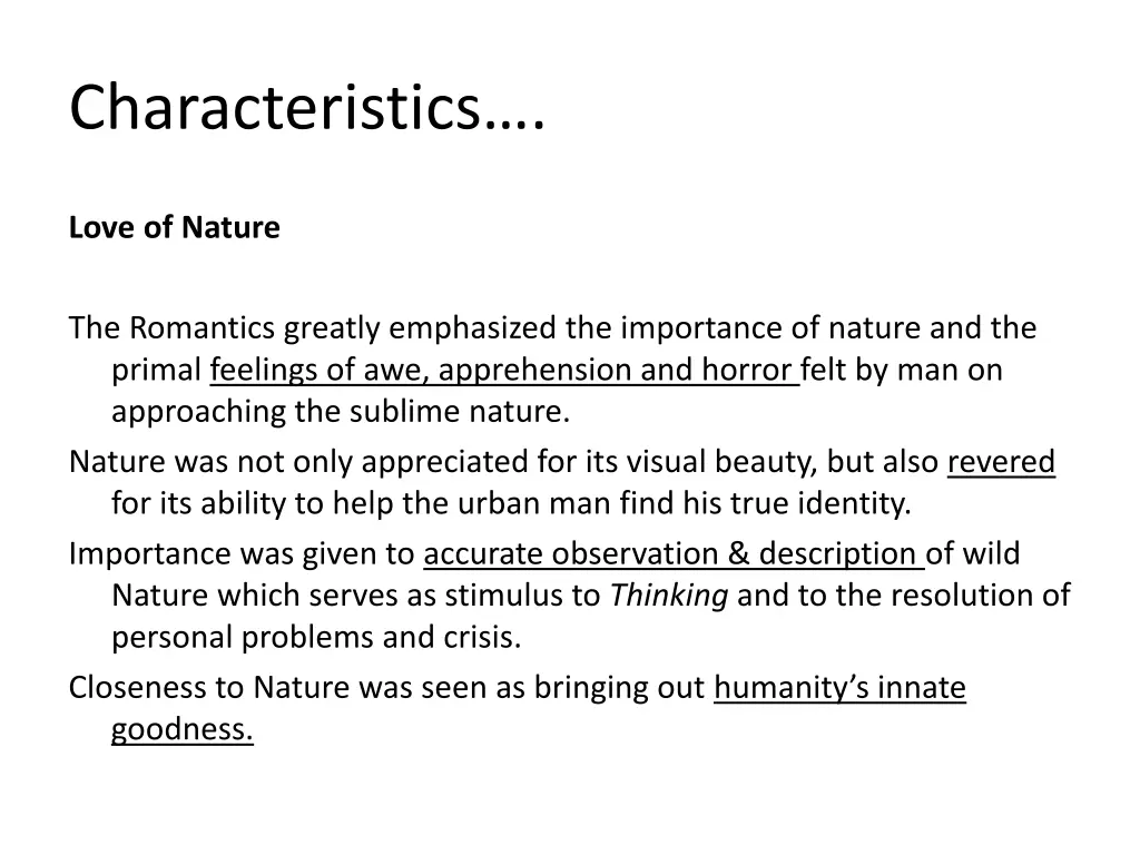 characteristics 1