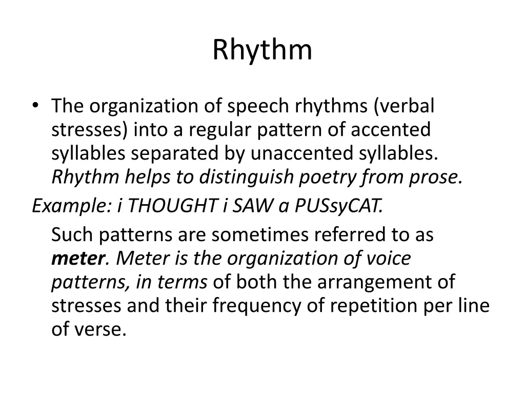 rhythm