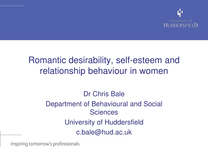 romantic desirability self esteem