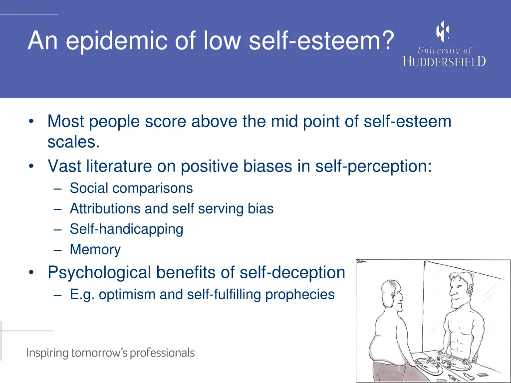 an epidemic of low self esteem