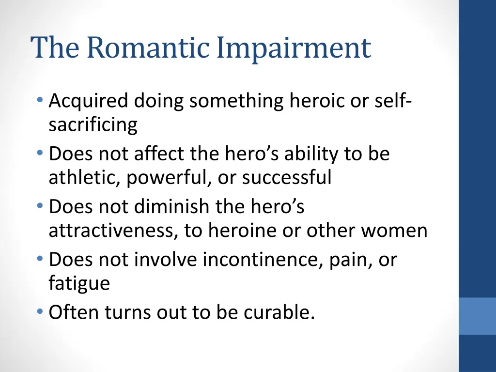 the romantic impairment 1