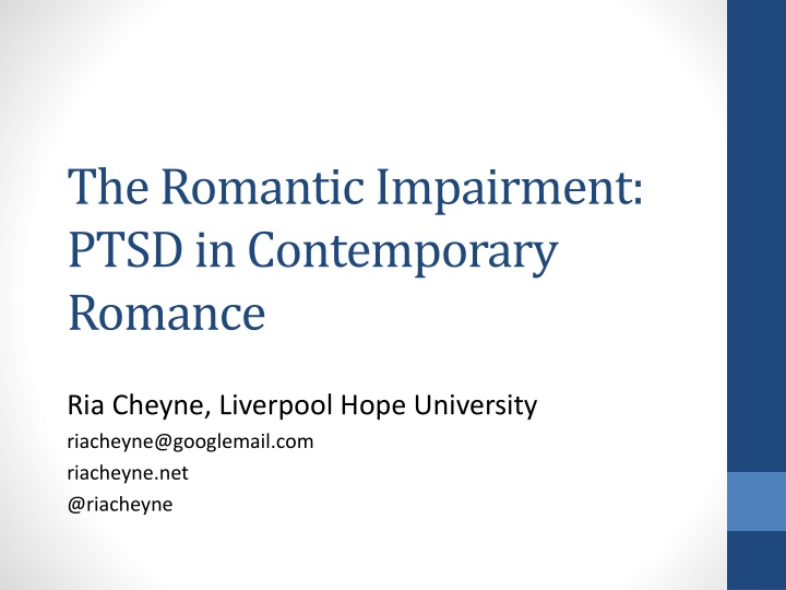 the romantic impairment ptsd in contemporary