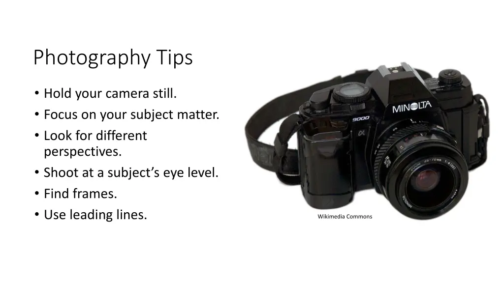 photography tips