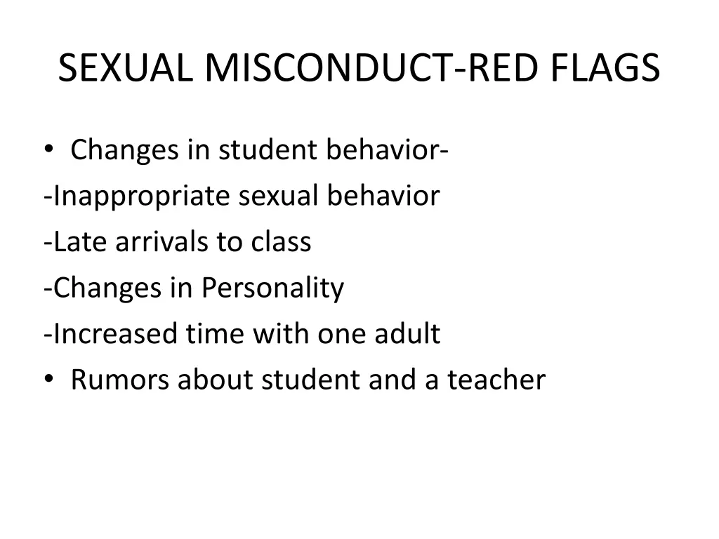 sexual misconduct red flags 1