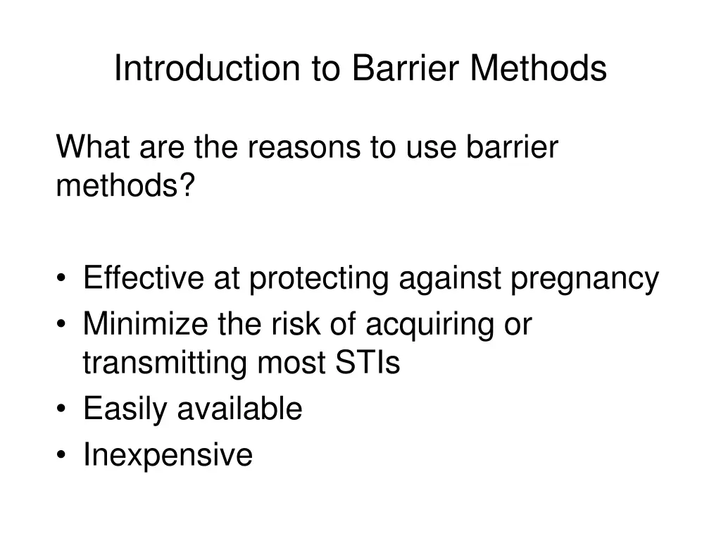 introduction to barrier methods