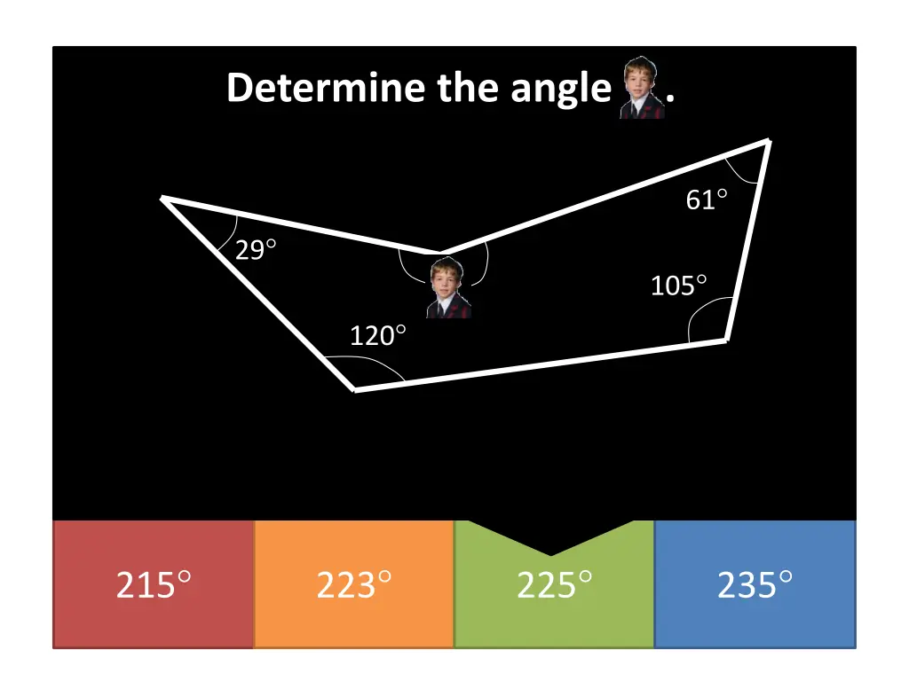 determine the angle