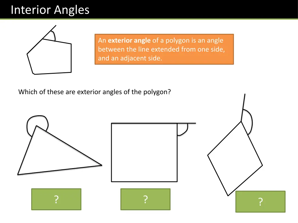 interior angles