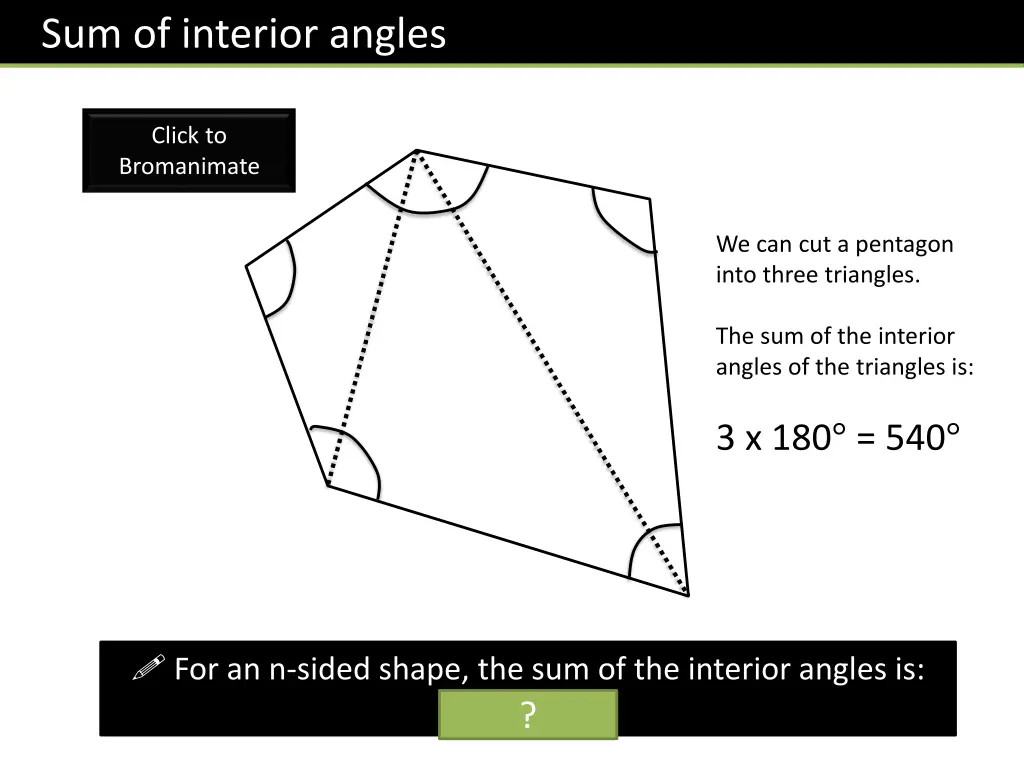 sum of interior angles 1