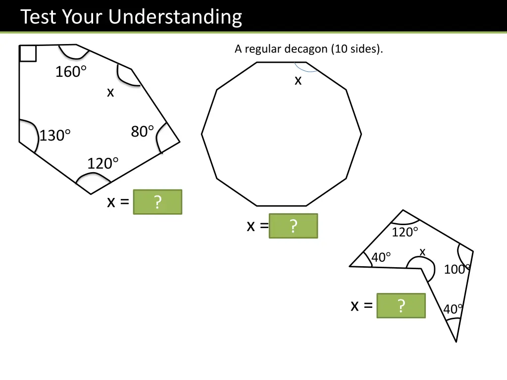 test your understanding