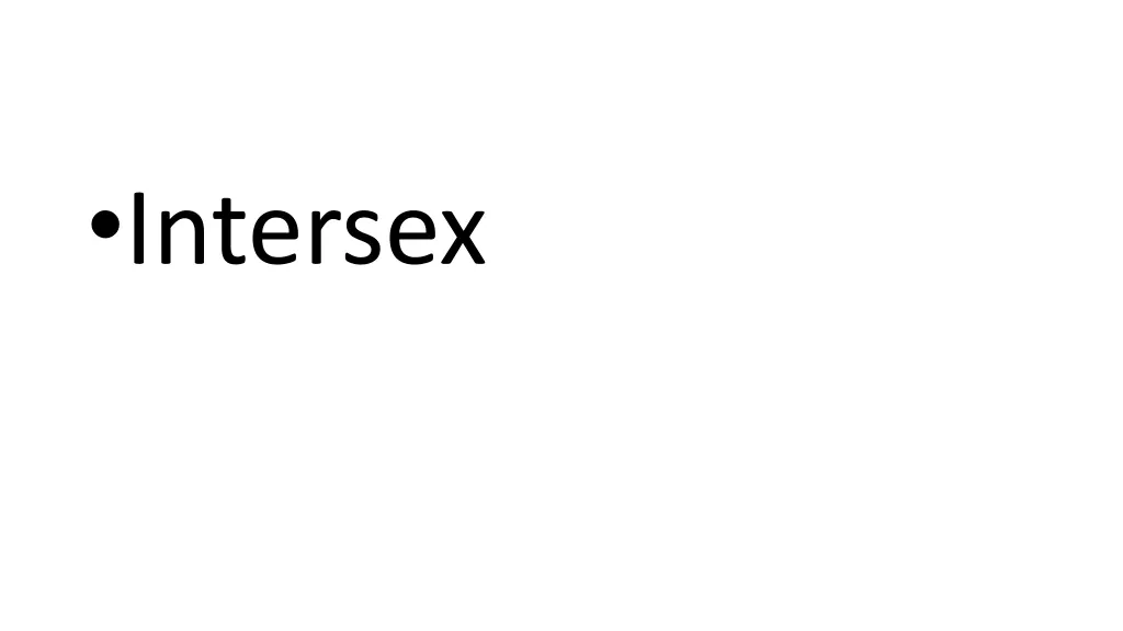 intersex