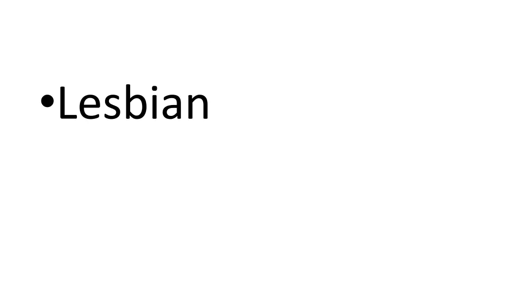 lesbian