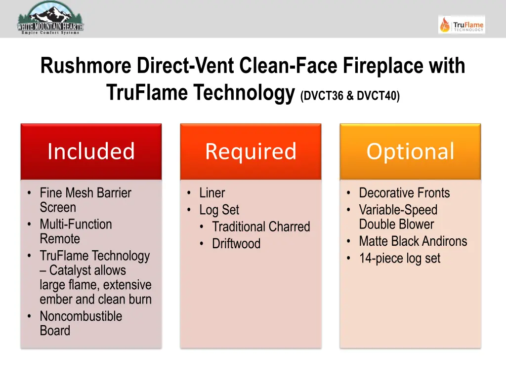 rushmore direct vent clean face fireplace with 2