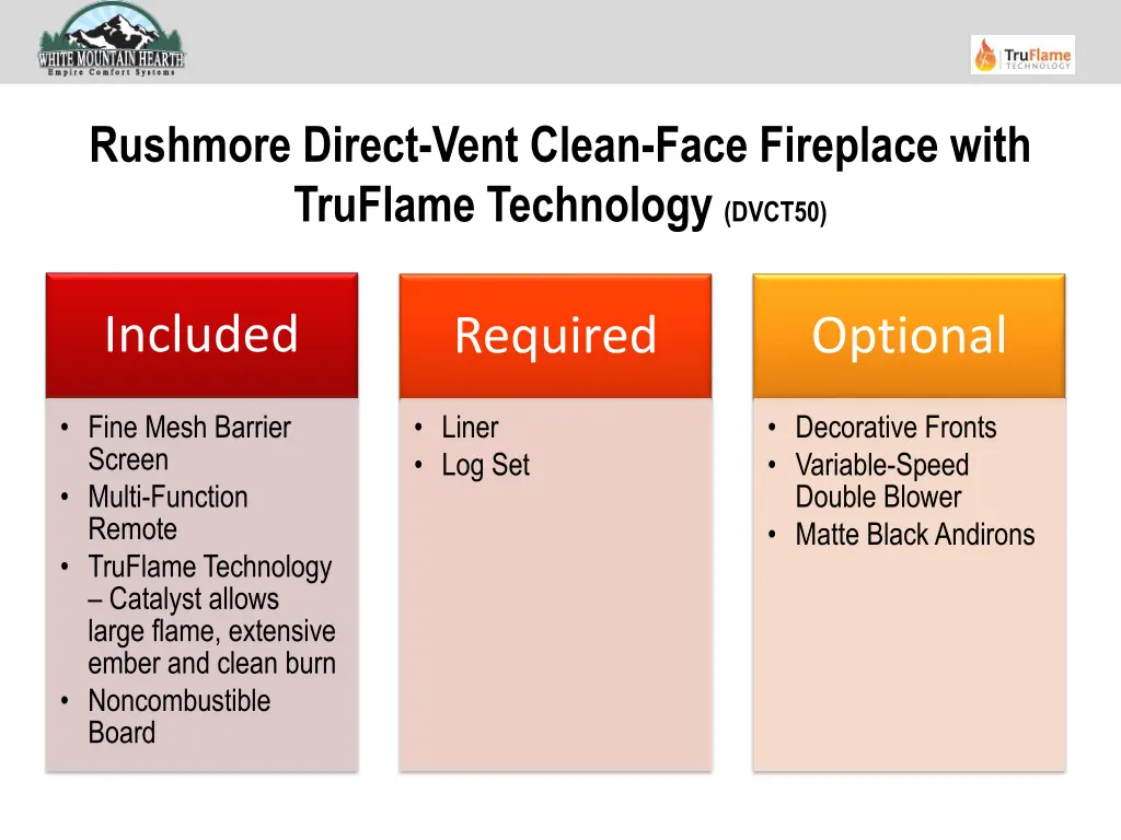 rushmore direct vent clean face fireplace with 8