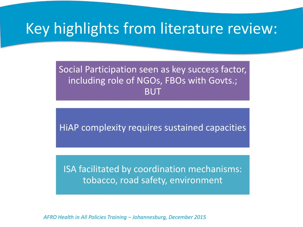 key highlights from literature review 1