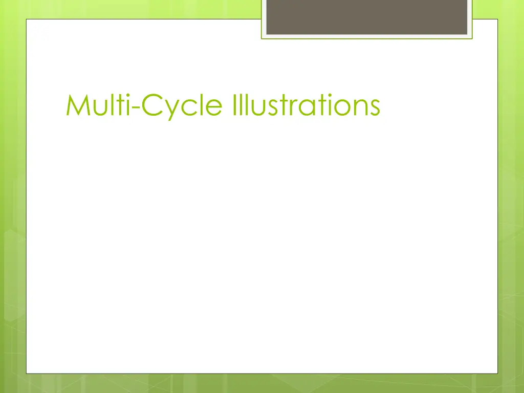 multi cycle illustrations