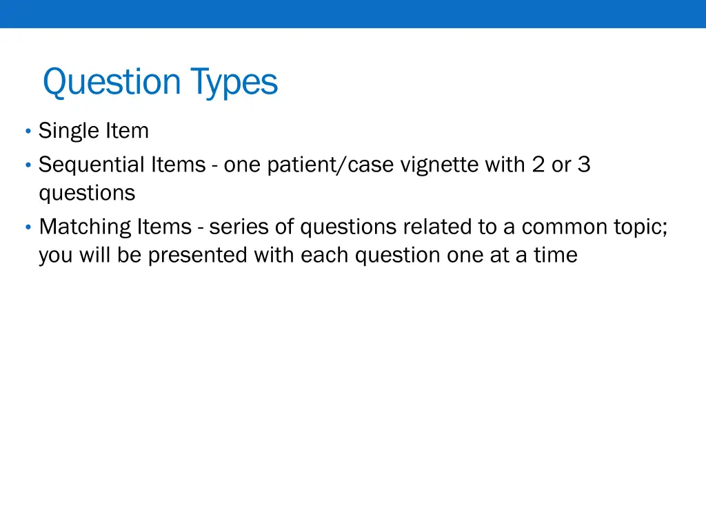 question types