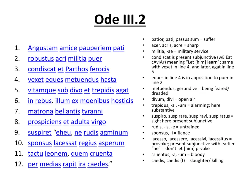 ode iii 2