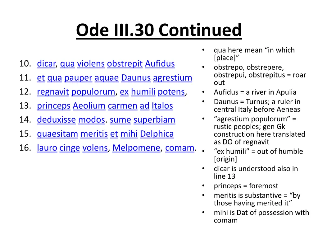 ode iii 30 continued