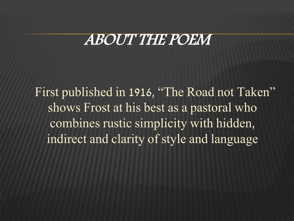 about the poem