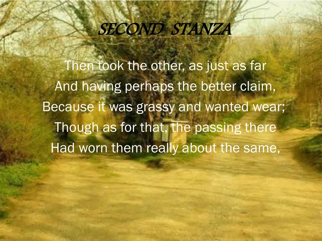 second stanza