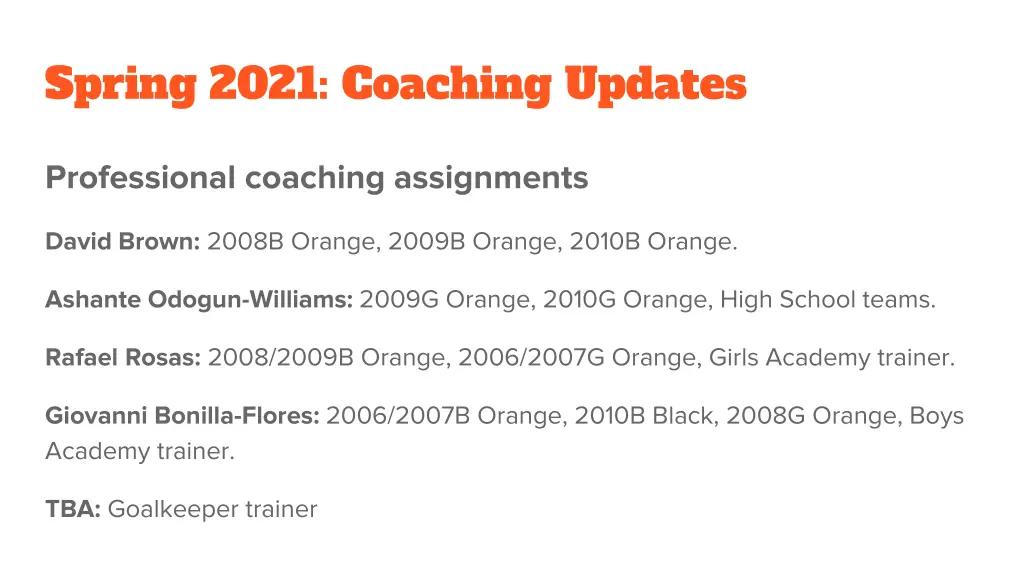 spring 2021 coaching updates 1