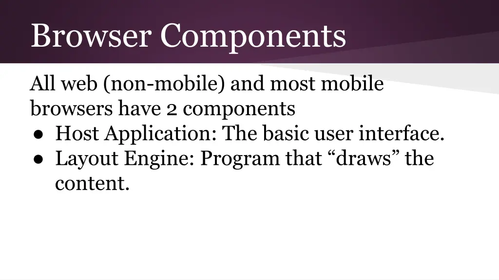 browser components