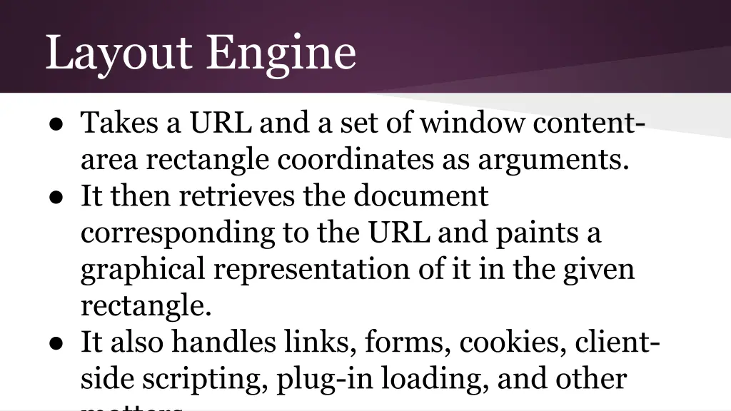 layout engine