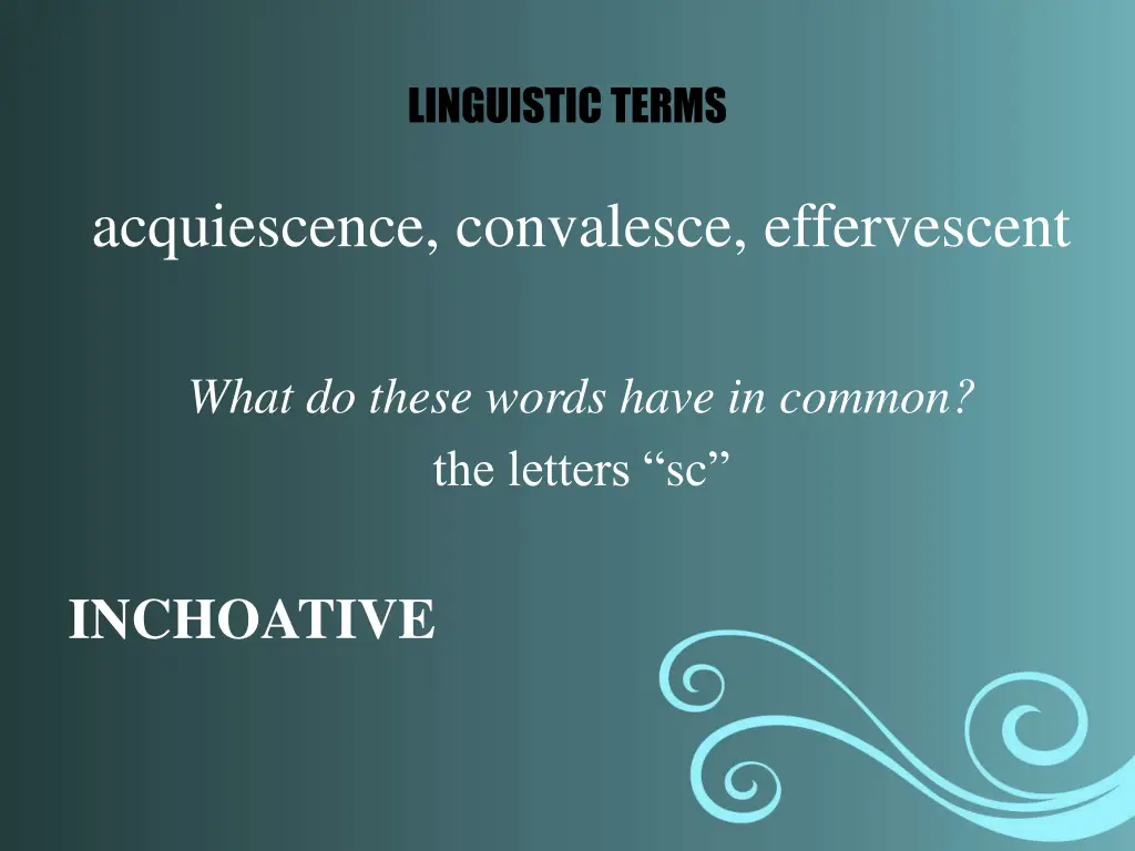 linguistic terms 1