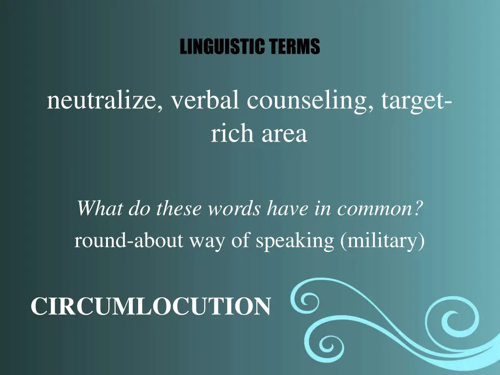 linguistic terms 11