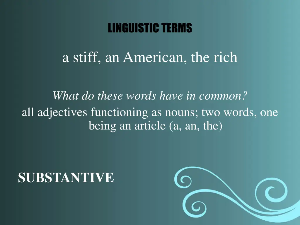 linguistic terms 16