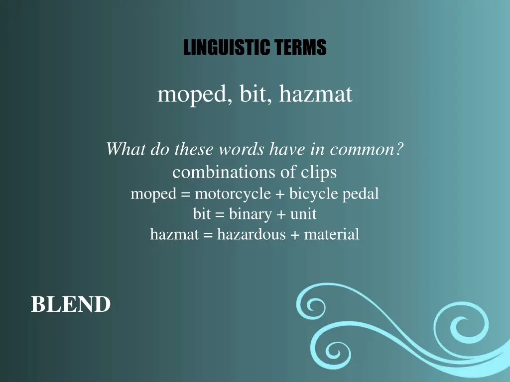 linguistic terms 8