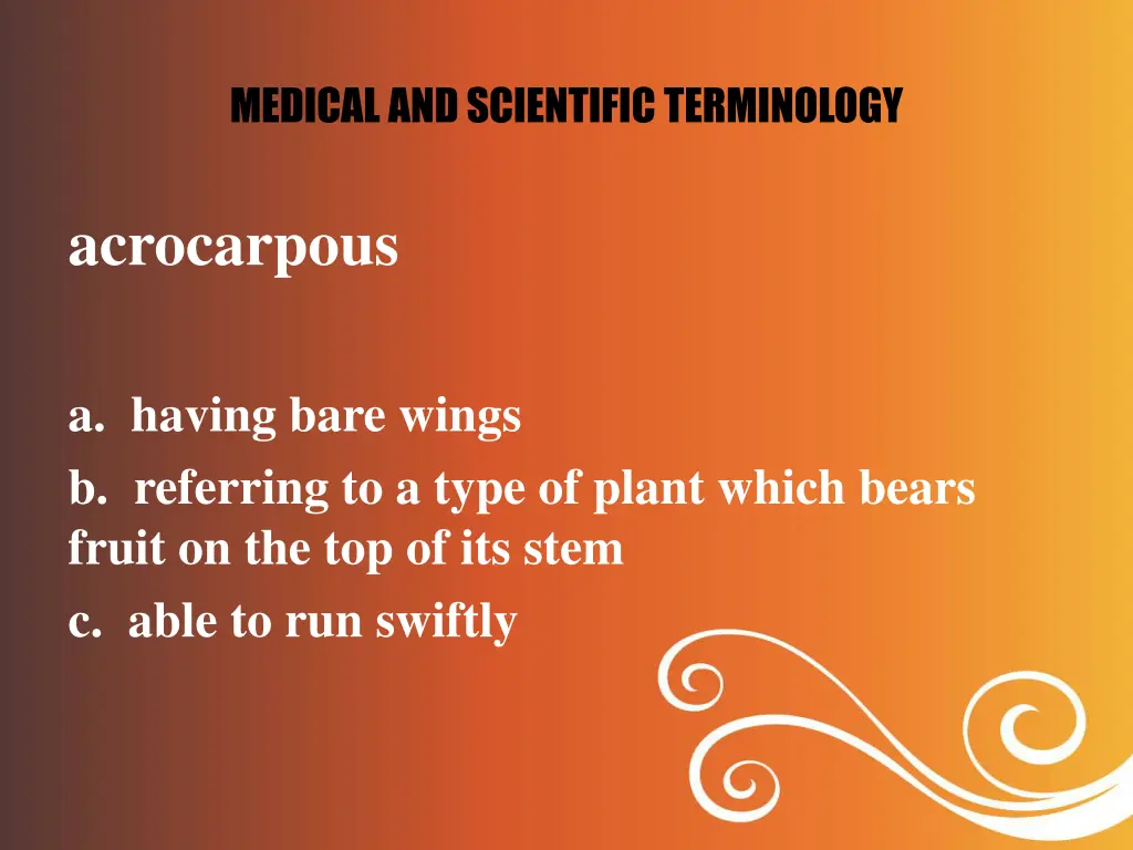 medical and scientific terminology 10