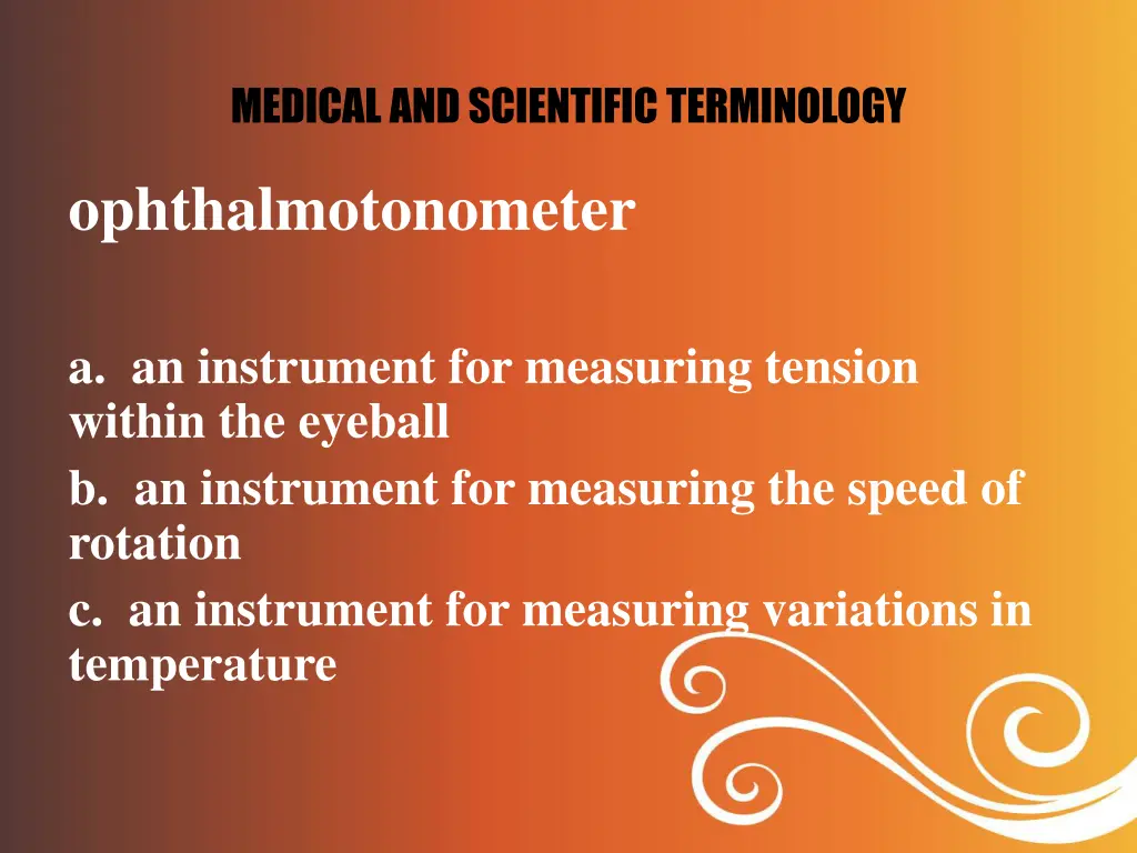 medical and scientific terminology 11