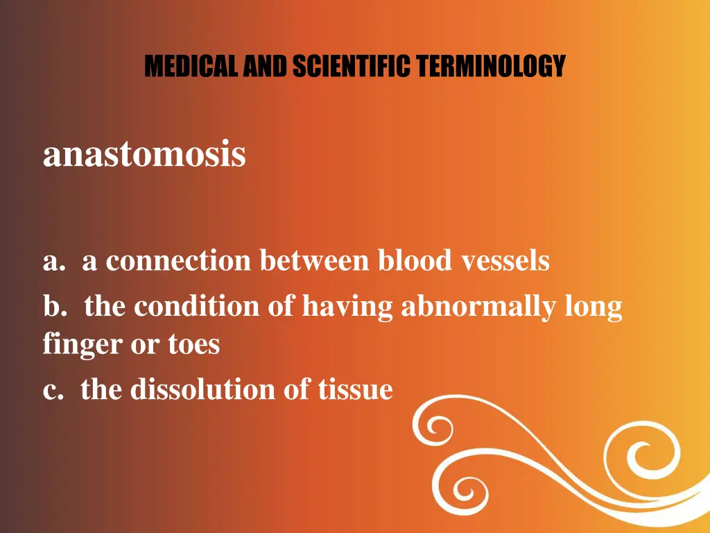 medical and scientific terminology 2