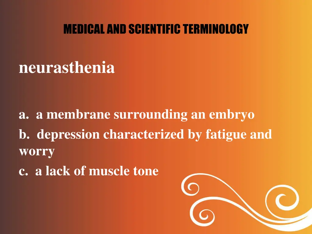 medical and scientific terminology 3