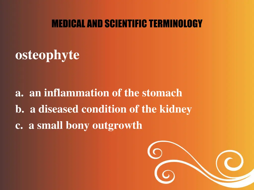 medical and scientific terminology 4