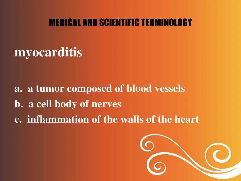 medical and scientific terminology 6