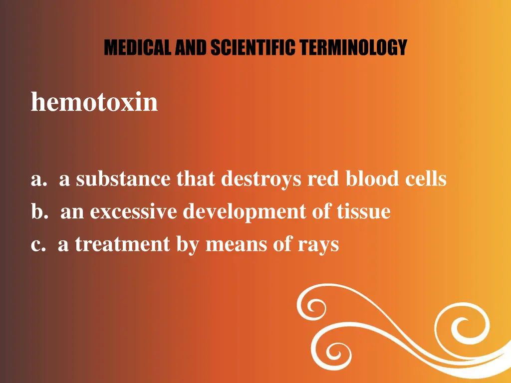 medical and scientific terminology 8