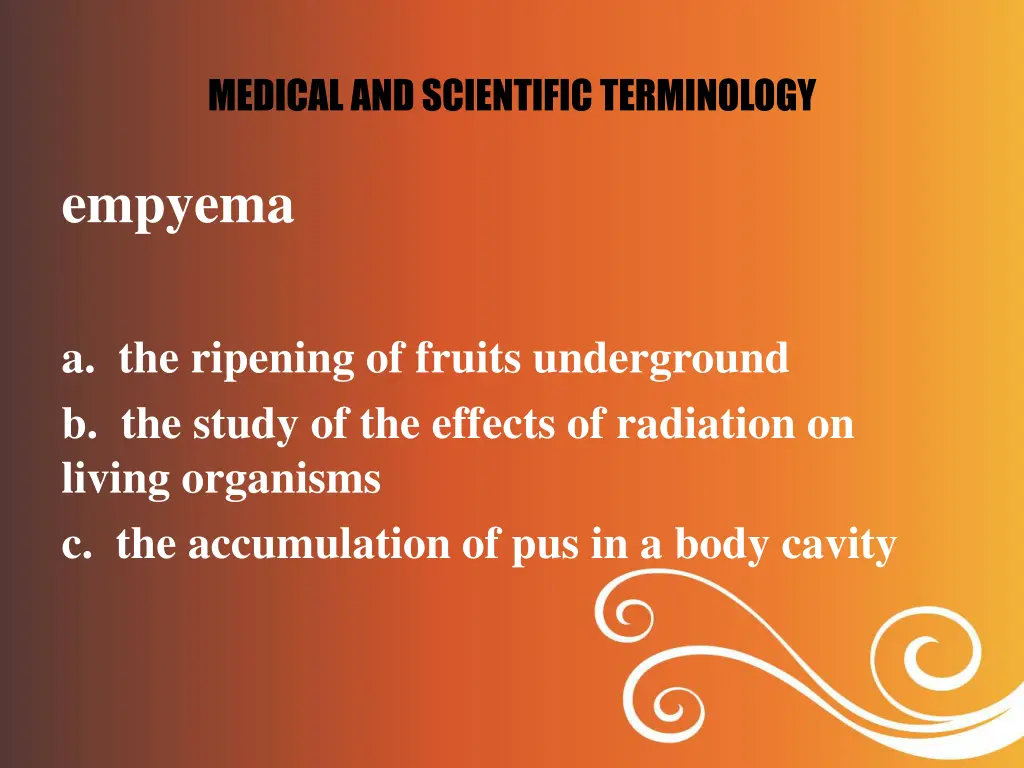 medical and scientific terminology 9