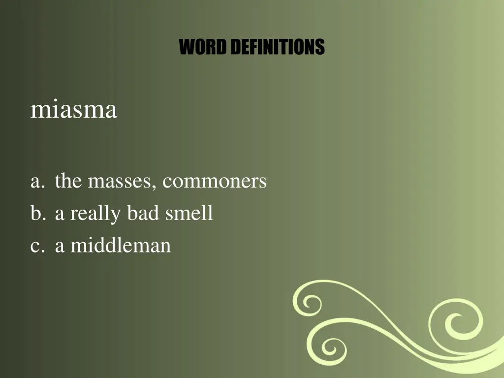 word definitions 3