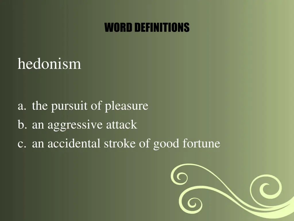 word definitions 4