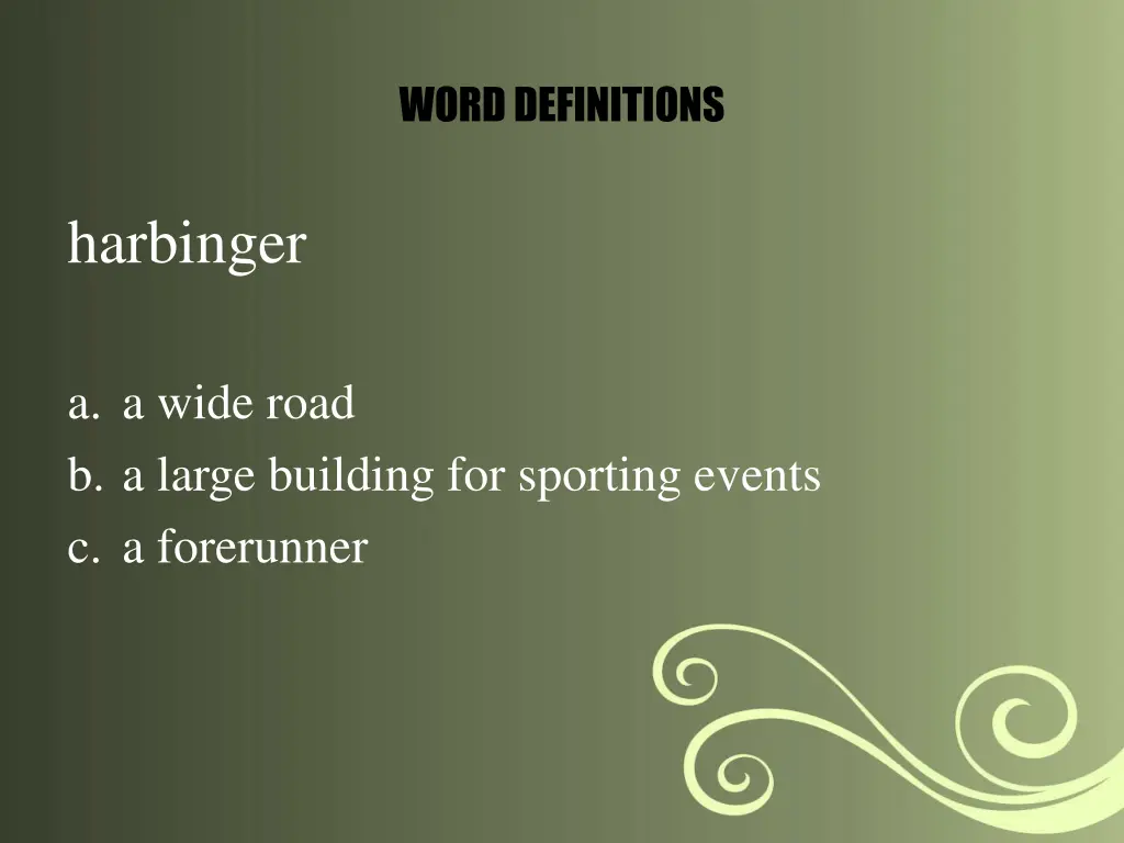 word definitions 5