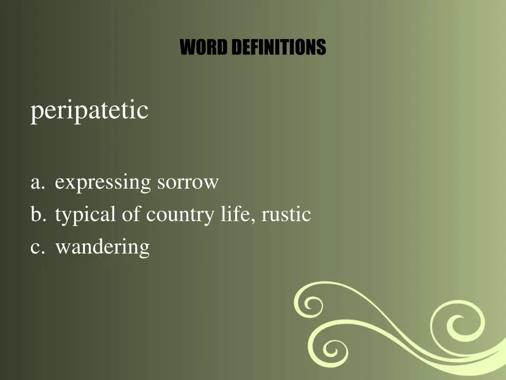 word definitions 8